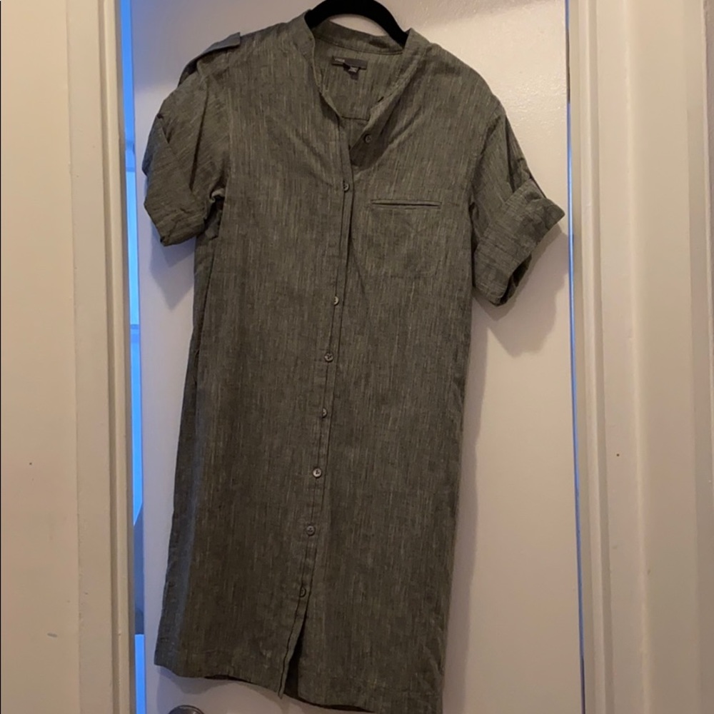 Vince grey linen t-shirt dress size xs